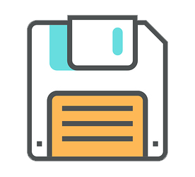 Floppy disk representing data